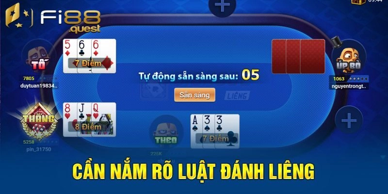 Luật lệ và quy tắc của game bài Liêng online